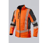 BP 2042-844-6556 Veste de travail pour homme, 79,5% polyester/16,5% coton/4% élastoléfine, orange vif/anthracite, coupe moderne, taille 48/50 N