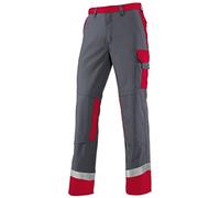 BP 2433-820-5381-52n Pantalon de travail avec poches 320 g/m² Gris foncé/rouge 52n