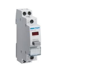 BP 2F impuls + voy. rouge 230V - COMMANDE SIGNAL HAGER SVN432