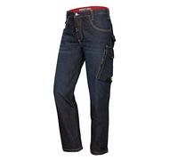 BP Jean de travail 1990-038-01 - Coupe ergonomique - Tissu stretch - 78% coton, 22% élastomère - Coupe ajustée - Taille : 36/34 - Couleur : bleu foncé délavé
