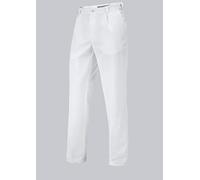 BP Med Trousers 1359-130-21 Pantalon pour homme - Plis au niveau de la taille - pur coton - Coupe normale - Taille : 62n - Couleur : blanc