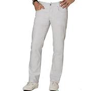 BP Med Trousers 1733-687-21 Jean pour homme - Coupe slim - 55% coton, 42% polyester, 3% élasthanne - Coupe ajustée - Taille 30/32 - Couleur : blanc