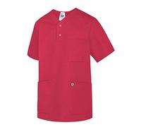 BP Med Tunics 1741-853-188 Tunique à enfiler pour elle et lui - Manches 1/2 - Col en V discret - 50% polyester, 50% lyocell - Coupe standard - Taille XL - Couleur corail