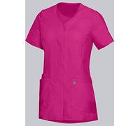 BP Med Tunics 1764-241-0830 Tunique pour femme - Manches 1/2 et col en V - 49% coton, 48% polyester, 3% élastoléfine - Coupe ajustée - Taille : M - Couleur : fuchsia