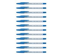 Pilot BP S M L medium - lot de 12 stylos-bille bleus