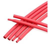 BPABDEITR Enveloppe De Gaine Thermorétractable En PE, Rouge, Rapport De Rétrécissement 2:1, 12-18mm, for Les Extrémités Du Faisceau De Câbles(Diameter:15mm)