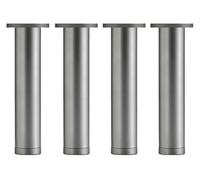 BPABDEITR Pieds De Meubles Réglables en Aluminium, Paquet De 4, Remplacement Multicolore 50-340mm(Grau,340mm/13.4in)