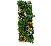 Bprtcra Panneau Mural Végétal Artificiel, Décoration Murale Plantes Synthétiques, Haie Artificielle pour Jardin, Terrasse, Intérieur, Extérieur, Mur Vert Décoratif sans Entretien,25x70cm (A12)