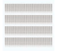 BQLZR Lot de 200 forets en argent pour bijoux et coquillages 0,5 mm