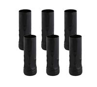BQLZR Lot de 6 cache-bougies noirs de 25 mm de diamètre