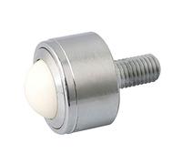 BQLZR Roulement à billes en acier et nylon de 25 mm - Roulement de transfert en métal - Rouleau de convoyeur M12 x 25 mm - Roulette à tige filetée - Charge maximale : 120 kg