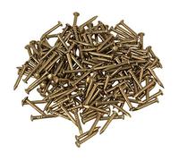 BQLZR Tête ronde Laiton en cuivre pur meubles miniatures ongles Lot de 100, Laiton, BQLZRN21208