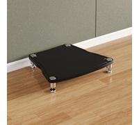 BQZKTVED Meuble HiFi Robuste Modulaire, Support Multimédia AV Multi-Tiers avec Pieds Vibration, Meuble de Rangement pour Ampli CD Platine au Salon et Studio d'Enregistrement