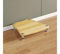 BQZKTVED Meuble HiFi Robuste Modulaire, Support Multimédia AV Multi-Tiers avec Pieds Vibration, Meuble de Rangement pour Ampli CD Platine au Salon et Studio d'Enregistrement