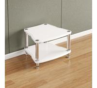 BQZKTVED Meuble HiFi Robuste Modulaire, Support Multimédia AV Multi-Tiers avec Pieds Vibration, Meuble de Rangement pour Ampli CD Platine au Salon et Studio d'Enregistrement