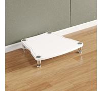 BQZKTVED Meuble HiFi Robuste Modulaire, Support Multimédia AV Multi-Tiers avec Pieds Vibration, Meuble de Rangement pour Ampli CD Platine au Salon et Studio d'Enregistrement