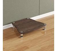BQZKTVED Meuble HiFi Robuste Modulaire, Support Multimédia AV Multi-Tiers avec Pieds Vibration, Meuble de Rangement pour Ampli CD Platine au Salon et Studio d'Enregistrement