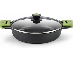 BRA A400528, 2,3 l, noir, aluminium, silicone, gaz, induction, 220 °C