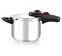 BRA Allure | Autocuiseur de 9 litres en acier inoxydable 18/10, avec 2 programmes de cuisson et un système de verrouillage de l'ouverture, adapté à tous les types de cuisines