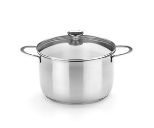BRA Ancora | Marmite 16 cm, Acier Inoxydable 18/10 | Couvercle en Verre, Compatible Tous Feux Dont Induction