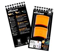 BRA Efficient | Anses en Silicone, 2 Unités, Taille Moyenne, Pour Efficient de 24-32 cm de Diamètre, Couleur Orange
