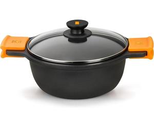 Bra Efficient Casserole Haute Avec Couvercle 24 Cm Argent Argent One Size