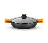 BRA Efficient Cocotte Basse avec Couvercle 36cm Fonte d'Aluminium