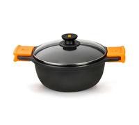 BRA Efficient Cocotte Haute avec Couvercle 28cm Fonte d'Aluminium