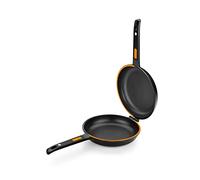 BRA Efficient Duo | Poêle double 26 cm spéciale pour omelette espagnole | Fonte d'Aluminium, Triple Couche Antiadhésive, 100% Sans PFOA, Pour Tous Types de Cuisinières