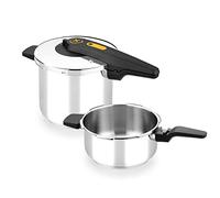 BRA Excellent | Autocuiseur 4-7 L, ouverture facile | Ouverture Type Ciseaux, Acier Inoxydable 18/10, Facile à Utiliser et sûr, Tous Feux Dont Induction
