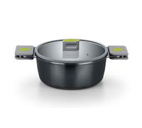 BRA Life | Casserole de 28 cm de haut, en fonte d'aluminium recy ertifiée 100%, antiadhésive en céramique, pleine induction,