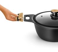 BRA Market | Casserole haute de 20 cm, en fonte d'aluminium avec revêtement antiadhésif, sans PFOA, compatible avec tous les types de cuisinières, y compris l'induction