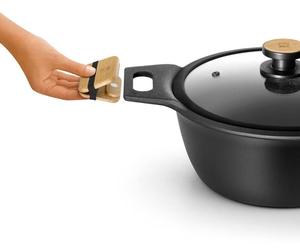 BRA Market | Casserole haute de 32 cm, en fonte d'aluminium avec revêtement antiadhésif, sans PFOA, compatible avec tous les types de cuisinières, y compris l'induction
