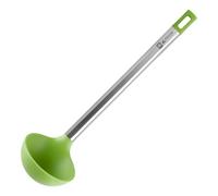 BRA Prior | Casserole de Cuisine adaptée au Contact Alimentaire, Acier Inoxydable 18/10 et Silicone, Vert et Argent, 32 cm
