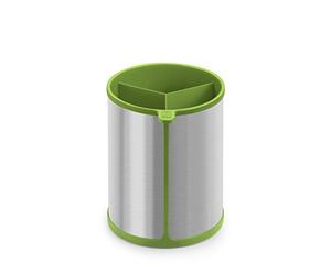 BRA Prior | Marmite Rotative pour Ust | Acier Inox 18/10 et Silicone, Vert, 14,5 x 15 x 18 cm