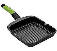 BRA A121456, Poêle à griller, Noir, Vert, Prior, Aluminium moulé, 5,5 mm, 22 cm