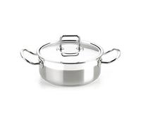 BRA Profesional | Casserole Professionnelle Inox 18/10 avec Couvercle 24 cm | Compatible Tous Feux Dont Induction