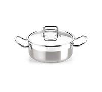 BRA Profesional | Faitout avec Couvercle, Acier Inoxydable | 20 cm, 18/10, Compatible Tous Feux Dont Induction