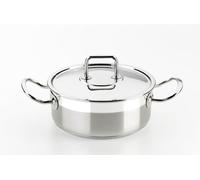BRA Profesional | Faitout avec Couvercle, 30 cm, Acier Inoxydable 18/10, Compatible Tous Feux Dont Induction
