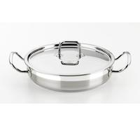 BRA Profesional | Faitout Bas avec Couvercle, Acier Inoxydable 18/10 | 26 cm, Compatible Tous Feux Dont Induction