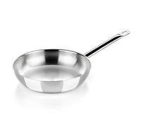 BRA Profesional | Poêle 28 cm, acier inoxydable 18/10, sans revêtement antiadhésif, triple fond diffuseur, compatible tous feux dont induction