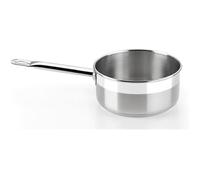 BRA Professionnel - Casserole, 12 cm, Acier Inoxydable 18/10, Compatible Tous Feux Dont Induction, Gris