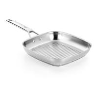 Grill Signature avec bandes en acier inoxydable, sans revêtement antiadhésif