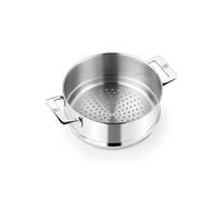 BRA Signature | Passoire 20 cm, inox 18/10, sans antiadhésif, résistante à l'usure, poignées en inox