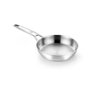 BRA Signature | Poêle 28 cm, inox 18/10, sans antiadhésif, résistante à l'usure, triple fond full induction adaptée à tous feux dont