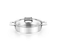 BRA Signature | Rôtissoire avec couvercle 30 cm, inox 18/10, sans antiadhésif, résistant à l'usure, triple fond full induction