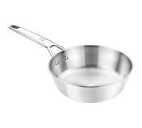BRA Signature | Sauteuse 24 cm en acier inoxydable | Acier Inoxydable 18/10, sans Revêtement Antiadhésif, Triple Fond Diffuseur, Compatible Tous Feux Dont Induction
