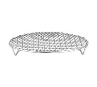 Braai Plate-forme chauffante en treillis Support de saisie de voyage de rôtissage pliable Kit de foyer Structure Cadre de support de flamme de pique-nique Station de repas en plein air Sy