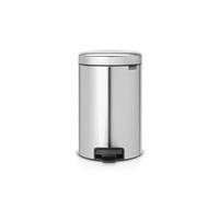 Brabantia 112041, 12 L, Rond, Acier inoxydable, Plastique, Pédale, 24 cm