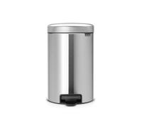 Brabantia Poubelle à pédale New Icon 12 L acier mat anti-empreintes